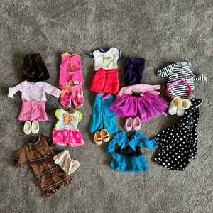 American Girl Doll / Our Generation / 18” doll outfits / clothes - 9 outfits!
